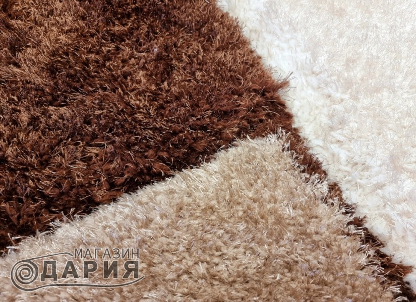 Тъкан килим 3D SHAGGY GRANDE 720 brown n